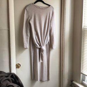 Zara long knit top sweater sideslits, day-to-night